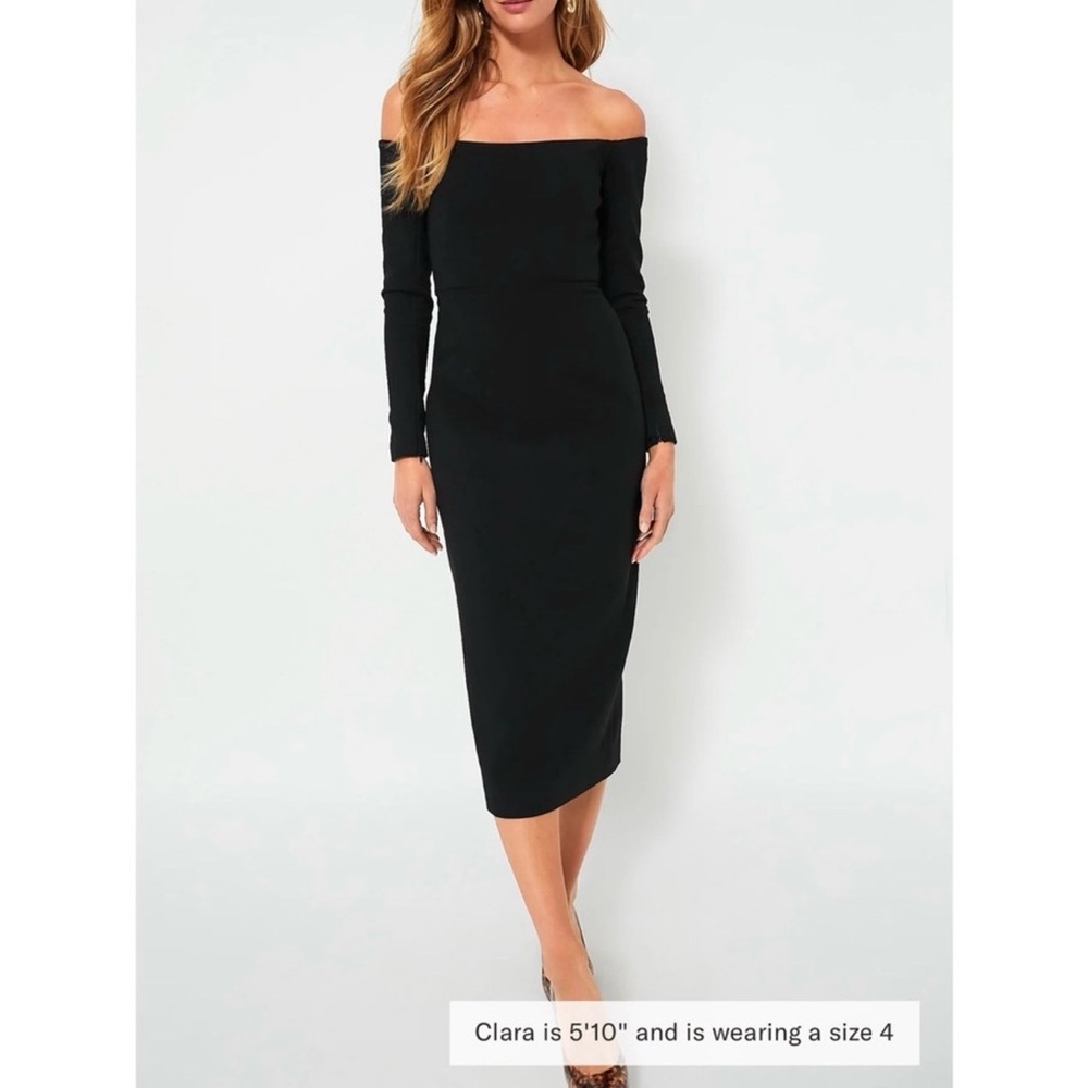 Tuckernuck Black Off the Shoulder Alva Dress size 4